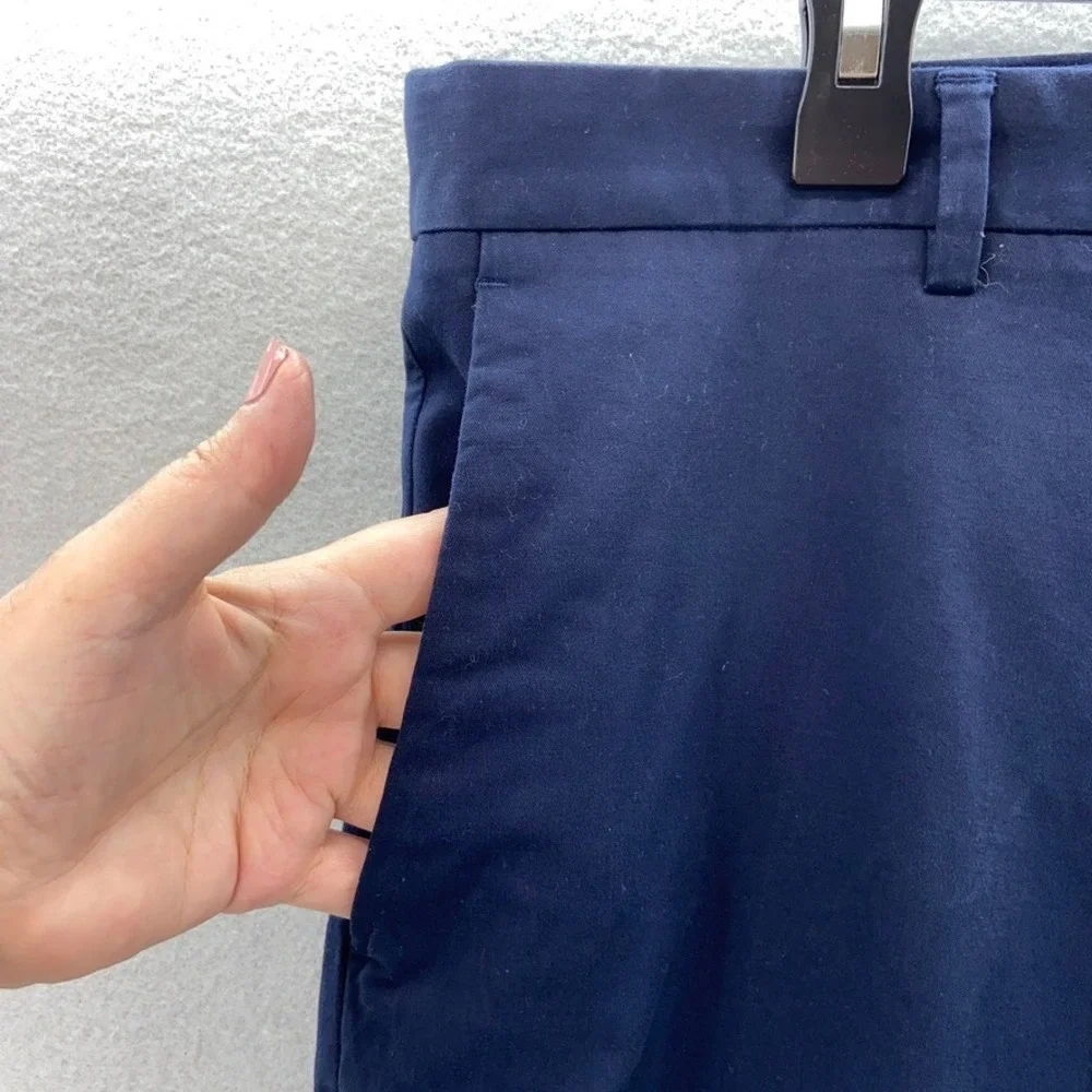 J by J. Crew Chino Pants Mens 36x34‎ Blue Thompson Stretch Flat Front Trousers